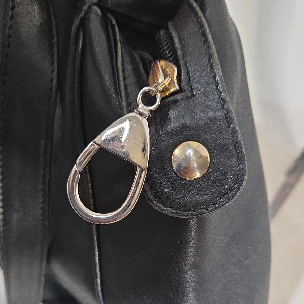 Paloma Picasso Black Shoulder Bag with Gold Logo - Picture 16 of 16